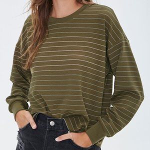 Green and White Stripped Shirt